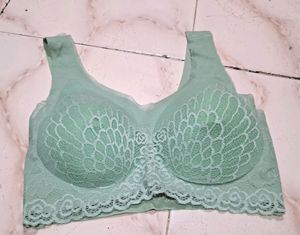 Net Floral Bra