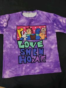 Purple Tie-Dye Graphic Tee
