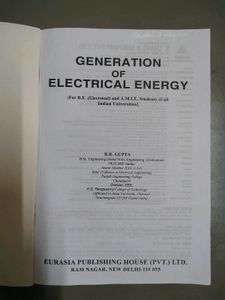 Generation of Electrical Energy Textbook