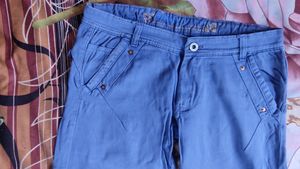 Blue Wide Leg Jeans