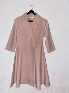 Blush Pink Blazer Dress