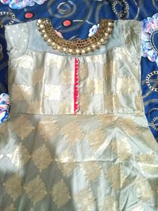 SILVER GREY GOWN..