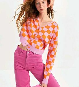 Cardigan/ bolero top orange- beige