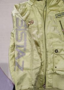 Neon Green Lightweight Puffer Jacket