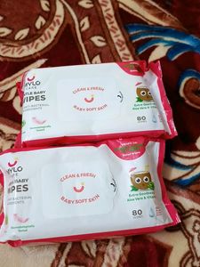 Mylo Gentle Baby Wipes (Pack Of 2)