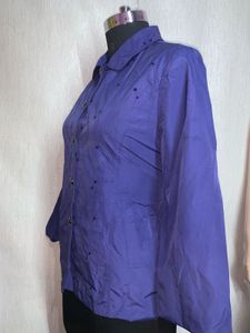 Purple Embellished Jacket