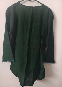 Green Embroidered Top