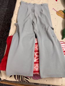 Grey Cargo Pants