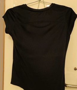 Berze Black Active sports  T-Shirt