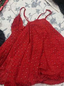 Red Lingerie Set