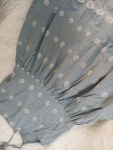 dress with chickenkari  embroidery