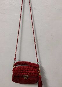 Crochet Hand Bag Totally New