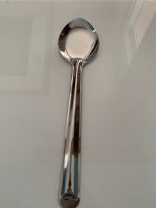 Stainless Steel Laddle Of Big Size.