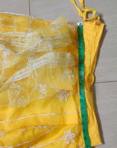 Yellow Embroidered Lehenga Choli Set