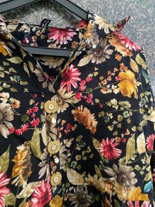 Floral Print Shirt kurta pant