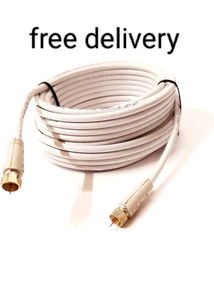 Coaxial Cable - White Rg-6    15mitar