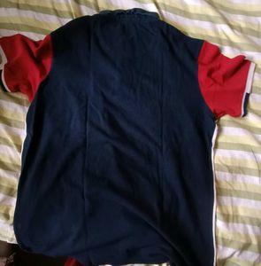 Arrow - White/Red Colour - Men&#39;s Polo Shirt - XL