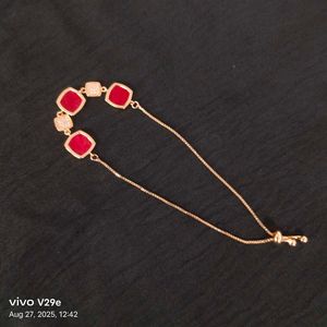 Red &amp; Gold Bracelet