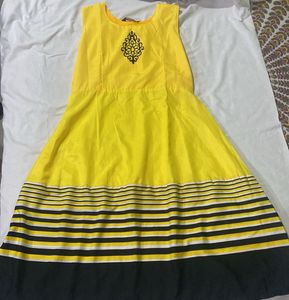 Bright Yellow Frock – Bust 32”, Waist 33”, Length