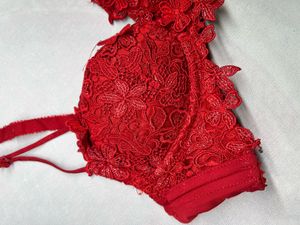 Red Lace Bra