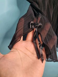 Beautiful BLACK SHEER Camislip