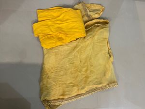 Party Wear Yellow Kurta Set