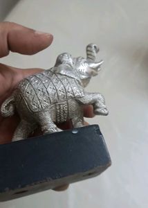 Vintage Silver Elephant Figurine