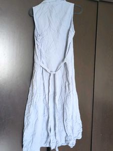Blue Button-Down Dress