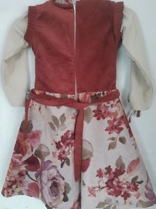 Emported Baby Dress For Winter Warm Frock Party