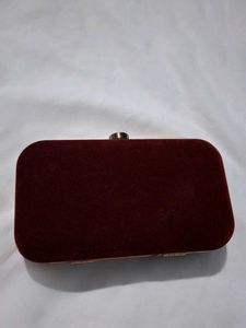 Elegant Maroon Clutch