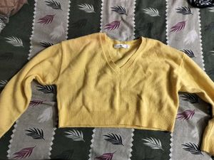 Yellow V-Neck Sweater