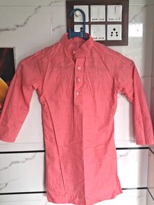 Elegant Coral Kurta For Boys