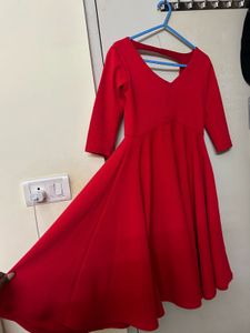 Chic Red Midi Dress