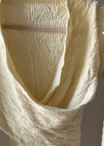 Creamish Cross-Over Woolen Sweater