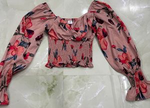 Street Style Store Floral Top | Size XS