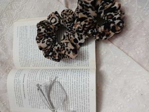 Scrunchies - Handmade Leopard Print Set of 4