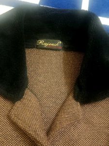 women's Brown Woolen Coat