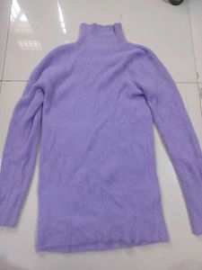 Lavender Turtleneck Sweater
