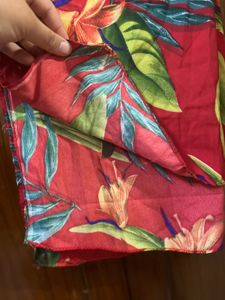 Lily Printed scrff Red