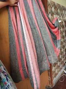 Baby Pink &amp; Light Black Ethnic Gown Party Wear