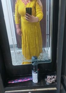 Party Wear Cotton Gown