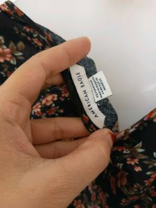 Floral Tie-Front Crop Top