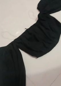 Ketch Off Shoulder Top With Wide Leg Trousers