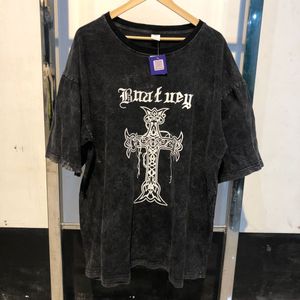 Black Distressed &#39;Bratuey&#39; Graphic Tee