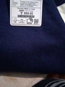 Striped Navy Blue Crop Top