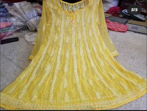Combo Of Stunning Chickenkari Kurthi&amp; Lipstick