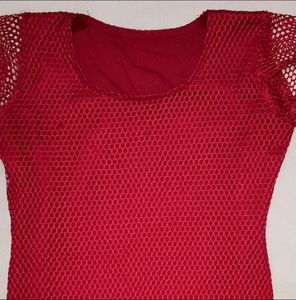 Red Mesh Top❤️