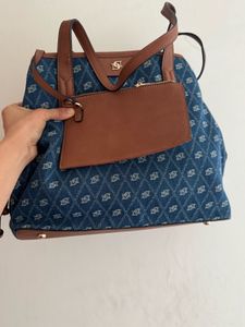 Dune London Denim Handbag ( Check Flaw)