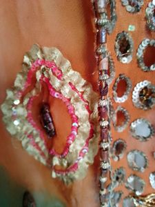 Pure Khaddi Georgette Dupatta With Work All Over