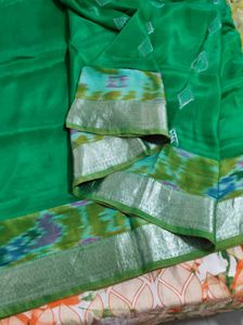 Green Soft Silk Kanchipuram Saree